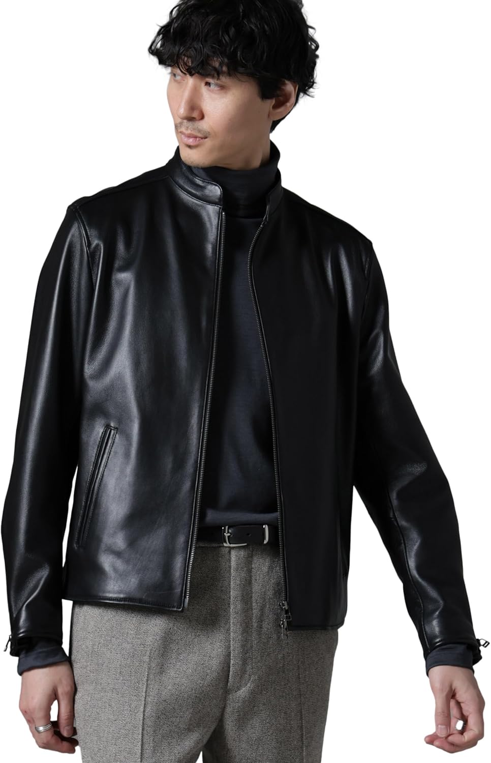 Amazon.co.jp: [ナノ・ユニバース] バンドカラー レザー